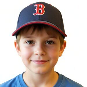Navy Blue & Red Youth Boston Red Sox Hat NWOT (KH001)